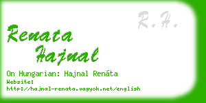 renata hajnal business card